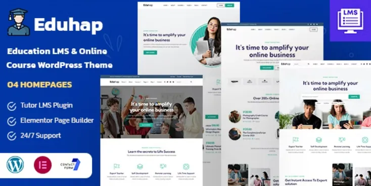 Eduhap v1.7 – WordPress LMS 在线教育主题