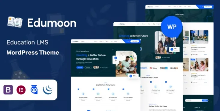 Edumoon v1.3 – WodPress LMS教育主题