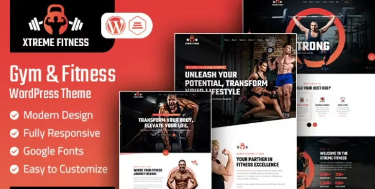 Xtreme Fitness v1.0 – 专业WordPress体育健身行业主题