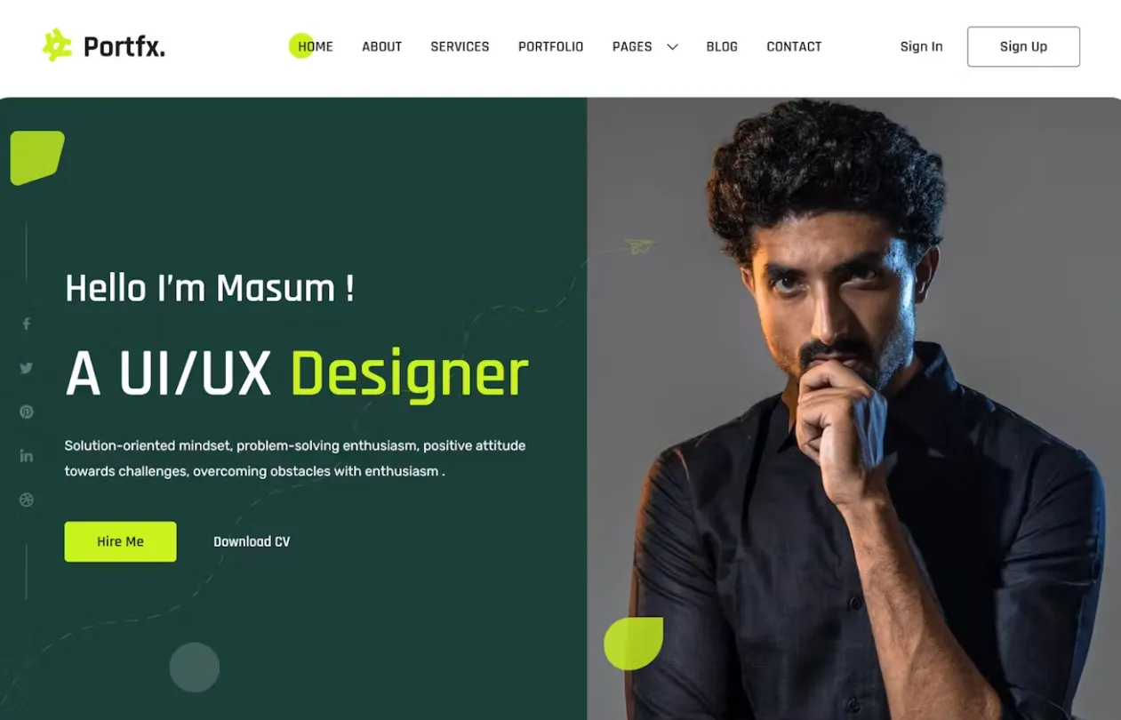 Portfex v1.0.0 – WordPress个人作品集主题