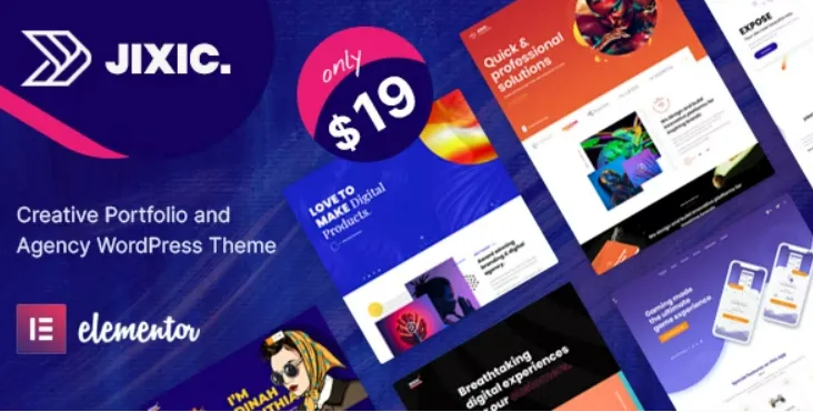 Jixic v1.7 –  富含创意的WordPress机构/作品集主题