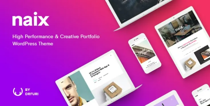 Naix v1.5.9 – 高性能WordPress作品集主题