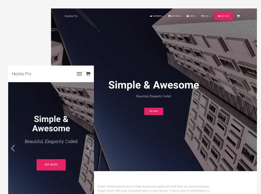 Hestia Pro v3.1.1 – Material设计风格的多用途 WordPress 主题[Nulled]