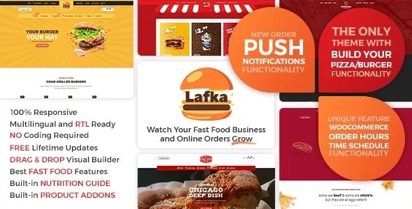 Lafka v4.5.4 – 汉堡披萨和食品配送 WooCommerce 主题
