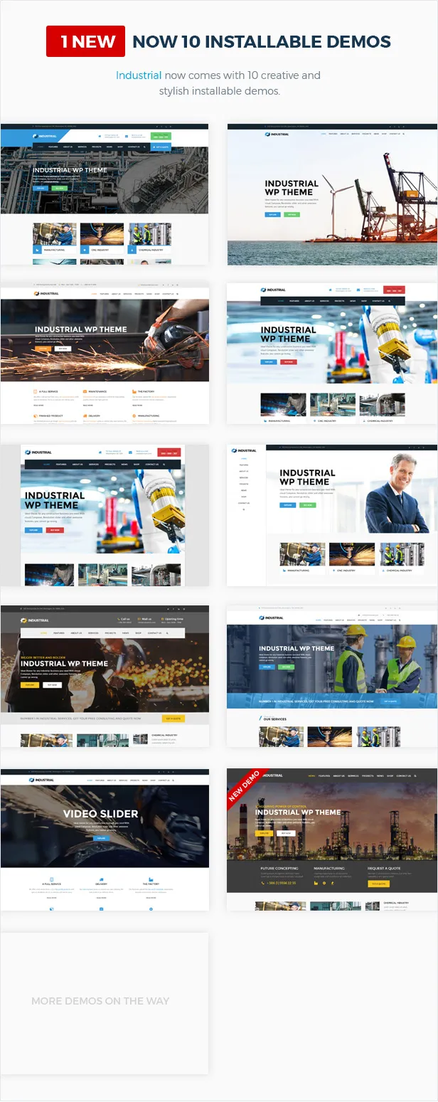 Industrial v1.7.1 – 工业/制造业 WordPress 主题