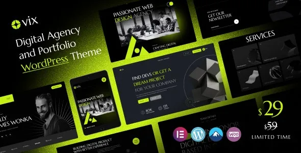 Ovix v1.0.0 – 数字营销机构与创意作品集 WordPress 主题