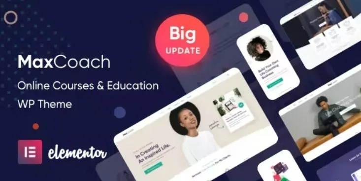 MaxCoach v2.9.1 – 在线课程，个人辅导和教育 WordPress 主题