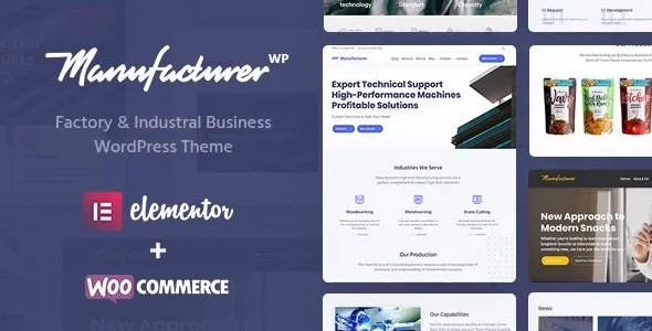 Manufacturer v1.3.10 – 工厂/工业/制造业 WordPress 主题