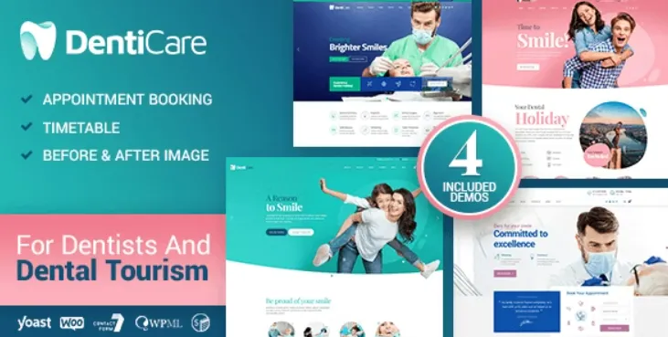 DentiCare v1.3.1 – 医疗与牙医WordPress主题